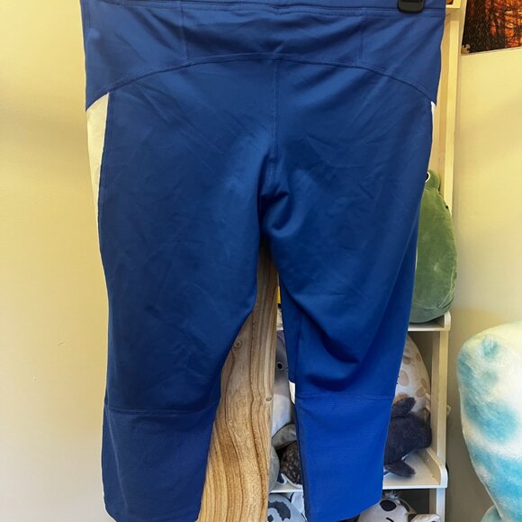 Nike Blue Dri Fit Running Capri Leggings Womens Medium NWT - Picture 2 of 5